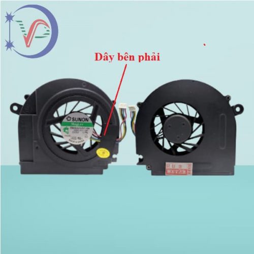Quạt tản nhiệt cpu laptop Dell Studio 1555 1557 1558 (dây phải) cặp