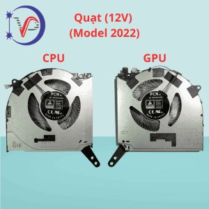Quạt tản nhiệt cpu laptop Lenovo Legion 5-15IAH7 5-15ARH7 Y7000 R7000 Y7000P R7000P (12V) (2022)