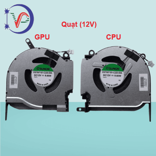 Quạt tản nhiệt cpu laptop HP Omen 16-K 16-N TPN-Q280 TPN-Q28 Quạt tản nhiệt cpu laptop HP Omen 16-K 16-N TPN-Q280 TPN-Q28
