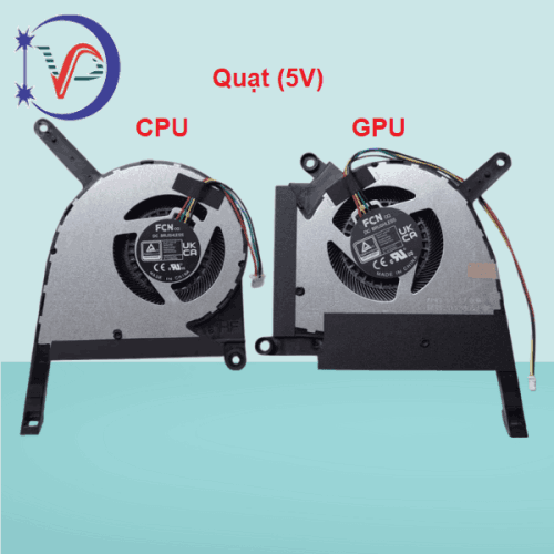 Quạt tản nhiệt cpu laptop Asus Tuf gaming FX507Z FX507R FA507Z FA507R FX707Z FA707 (5V) Quạt tản nhiệt cpu laptop Asus Tuf gaming FX507Z FX507R FA507Z FA507R FX707Z FA707 (5V)