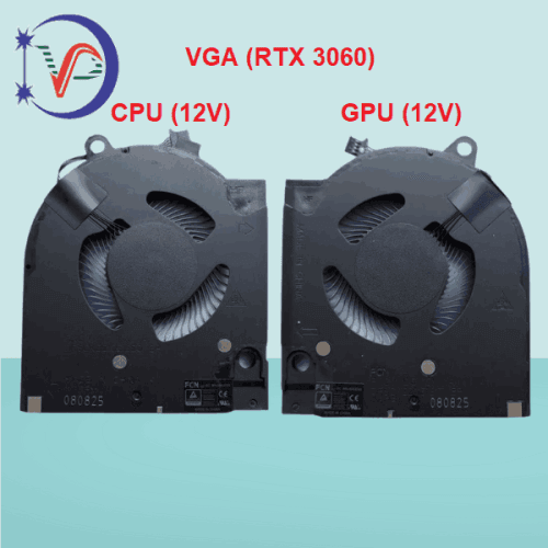 Quạt tản nhiệt cpu laptop Dell G15 5511 G15 5515 - Vga (RTX 3060) (12V)